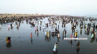 Karachi Sea View Beach | Drone View | Karachi Beautiful Beach | Karachi Traffic