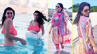 ACTRESS HANSIKA  VERY HOT IN BIKINI AT HOLIDAY VACATION IN MALDIVES | Wall Post