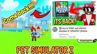 Pet Simulator Z NEW UPDATED!!! Latest announcements from Small Games