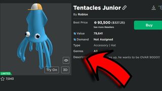 Roblox Just Released ANOTHER OFF-SALE LIMTED!! (Tentacles Jr)