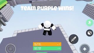 winning solos in 18 seconds ???? not custom match (roblox bedwars)