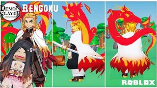 Roblox Rengoku Cosplay 100% layered Clothing & Nezuko Update: Demon Slayer Outfits