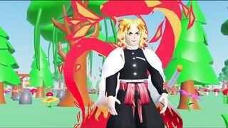 Roblox Rengoku Cosplay 100% layered Clothing & Nezuko Update: Demon Slayer Outfits