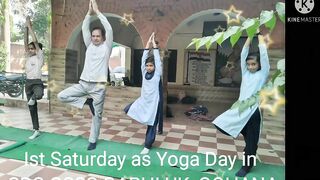 First Saturday as Yoga Day at CRC GSSS GARHI UK