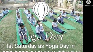 First Saturday as Yoga Day at CRC GSSS GARHI UK