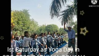 First Saturday as Yoga Day at CRC GSSS GARHI UK