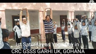 First Saturday as Yoga Day at CRC GSSS GARHI UK