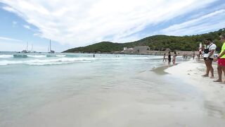 IBIZA Beach Spain Summer -Las Salines Holiday in Top Ibiza Beach Walking 4K TV (reupload)