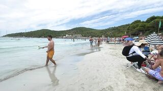 IBIZA Beach Spain Summer -Las Salines Holiday in Top Ibiza Beach Walking 4K TV (reupload)