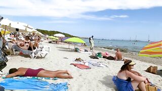 IBIZA Ses Salines Beach / Best Beaches / Beach Walk Tour 4K