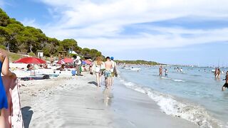 IBIZA Ses Salines Beach / Best Beaches / Beach Walk Tour 4K