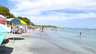 IBIZA Ses Salines Beach / Best Beaches / Beach Walk Tour 4K