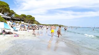 IBIZA Ses Salines Beach / Best Beaches / Beach Walk Tour 4K