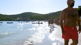 IBIZA Ses Salines Beach / Best Beaches / Beach Walk Tour 4K