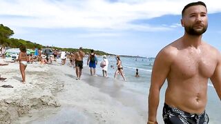 IBIZA Ses Salines Beach / Best Beaches / Beach Walk Tour 4K