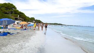 IBIZA Ses Salines Beach / Best Beaches / Beach Walk Tour 4K