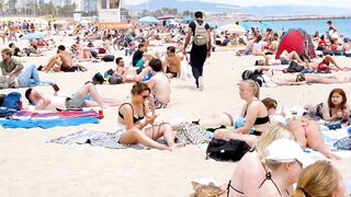 Barcelona beach walk 2022/ beach Bogadell????????????️Spain best beaches