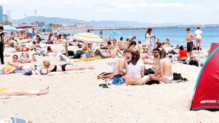 Barcelona beach walk 2022/ beach Bogadell????????????️Spain best beaches