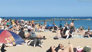 SUMMER 2022 / BEACH WALKING #03-SUNNY SUNDAY @ BARCELONA BEACH,BARCELONA SPAIN