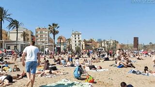 SUMMER 2022 / BEACH WALKING #03-SUNNY SUNDAY @ BARCELONA BEACH,BARCELONA SPAIN