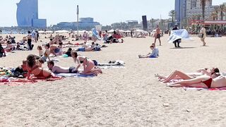 Beach Barceloneta????????????Barcelona beach walk 2022/Spain best beaches