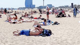 Beach Barceloneta????????????Barcelona beach walk 2022/Spain best beaches