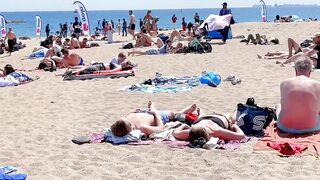 Beach Barceloneta????????????Barcelona beach walk 2022/Spain best beaches