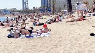 Beach Barceloneta????????????Barcelona beach walk 2022/Spain best beaches