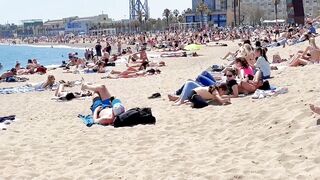 Beach Barceloneta????????????Barcelona beach walk 2022/Spain best beaches