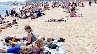 Beach Barceloneta????????????Barcelona beach walk 2022/Spain best beaches