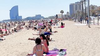 Beach Barceloneta????????????Barcelona beach walk 2022/Spain best beaches