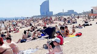 Beach Barceloneta????????????Barcelona beach walk 2022/Spain best beaches