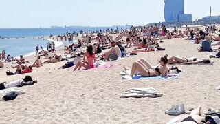 Beach Barceloneta????????????Barcelona beach walk 2022/Spain best beaches