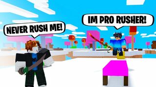 This RUSHER will NEVER RUSH AGAIN! ???? - Roblox Bedwars