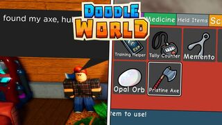 WHERE to FIND PRISTINE AXE in ROBLOX DOODLE WORLD!