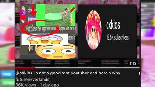 Roblox Youtuber GETTTING CANCELLED! (@cxkios VS @futureneverlands  Drama)