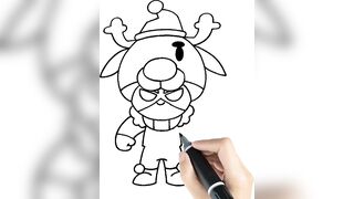 How To Draw Reindeer Nita | Reindeer Nita Drawing and Coloring | Brawl Stars