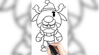 How To Draw Reindeer Nita | Reindeer Nita Drawing and Coloring | Brawl Stars