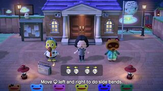 If you group stretching on Saturdays at 3:33 AM with Tom Nook, this happens | ACNH Easter egg |