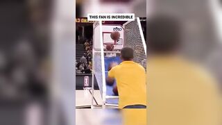 The most impressive thing a NBA fan has ever done!