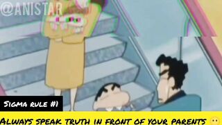 Shinchan sigma rule meme | Shinchan sigma rule memes compilation