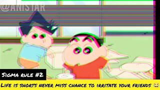 Shinchan sigma rule meme | Shinchan sigma rule memes compilation