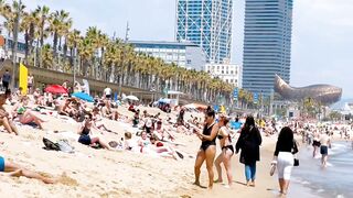 Beach BARCELONETA/Barcelona beach walk 2022????????????️Spain best beaches