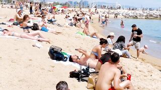 Beach BARCELONETA/Barcelona beach walk 2022????????????️Spain best beaches