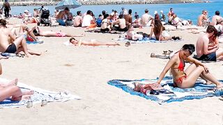 Beach BARCELONETA/Barcelona beach walk 2022????????????️Spain best beaches