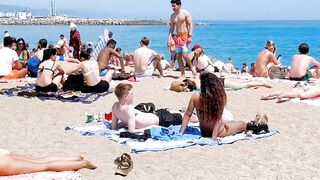 Beach BARCELONETA/Barcelona beach walk 2022????????????️Spain best beaches