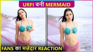 ???? H0T Jalpari Urfi Javed Poses At The Beach, Wears Most Revealing Outfit