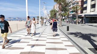 BENIDORM ???????? LEVANTE BEACH BARS MAY 2022 Costa Blanca Spain Walking Tour 4K