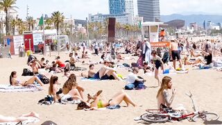 Barcelona beach walk 2022/ beach Sant Miquel ????????????️Spain best beaches