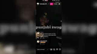 Karan aujla New instagram live today | Karan aujla live reply to sidhu moose wala | Gangsta song |